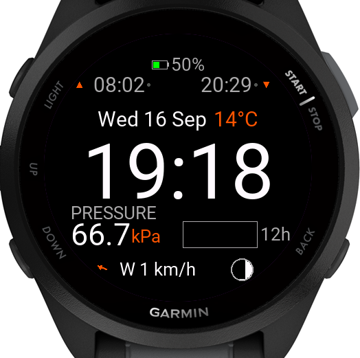 Hunt Fish Baro - The Ultimate Outdoor Watchface · Screenshot 1