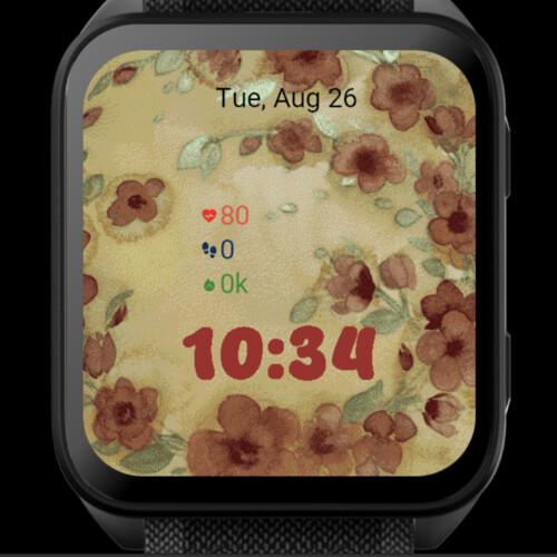 Autumn Flower Halo – Watercolor Floral Circle · Screenshot 2