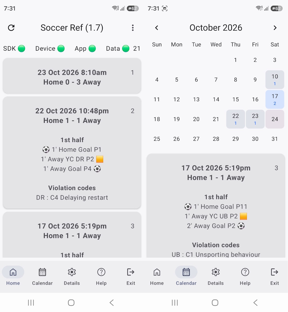 Soccer Ref · Screenshot 3