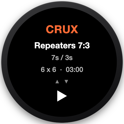 Crux Hangboard Timer · Screenshot 0