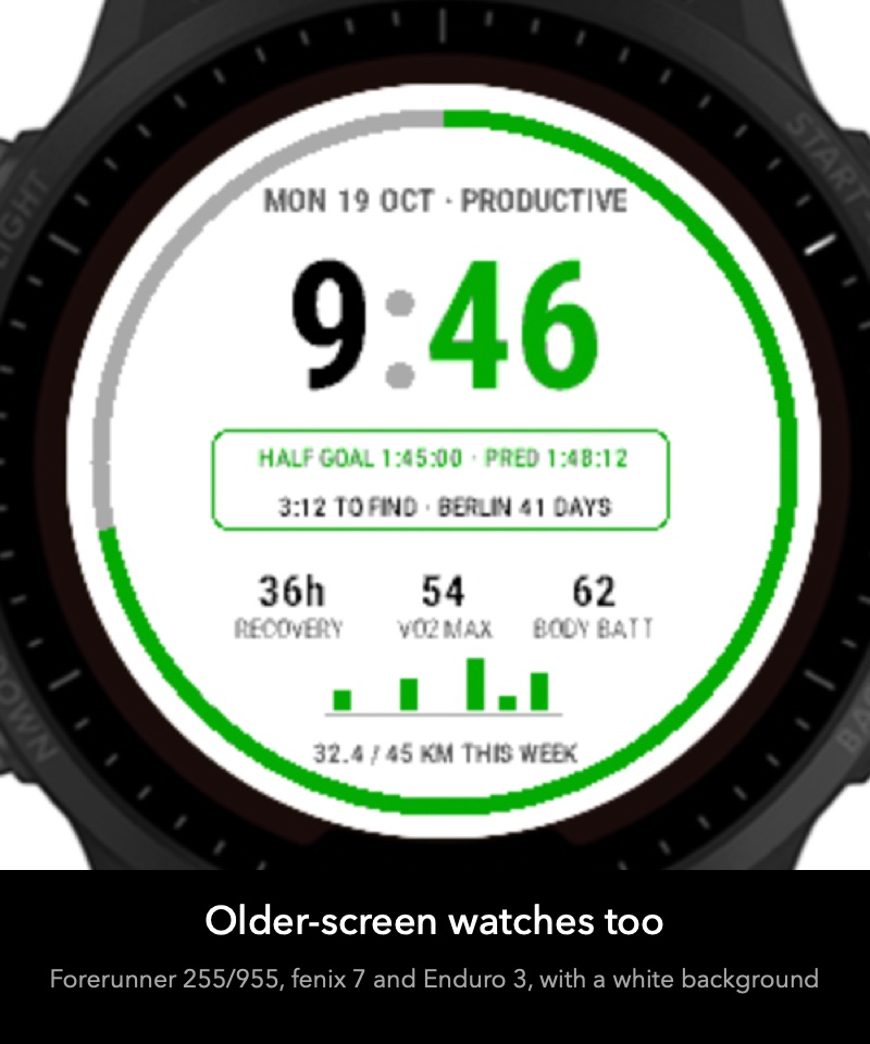Pace Lab - Marathon & 5K Running Watch Face · Screenshot 4