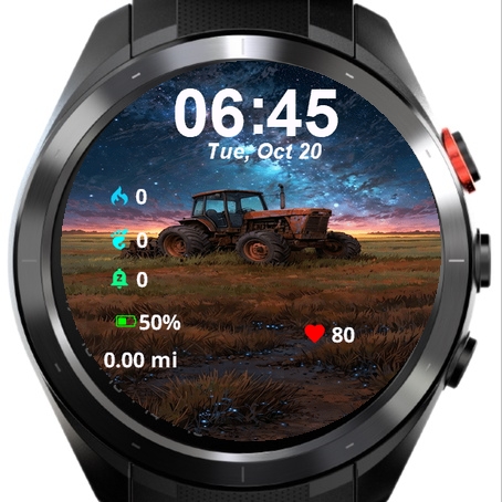 Old Tractor Field Starry Sky · Tangkapan layar 2