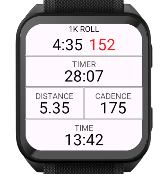 On a Roll – Rolling Pace, HR & Alerts · Screenshot 3