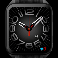 Big Analog (with moving seconds hand) Garmin watch face
