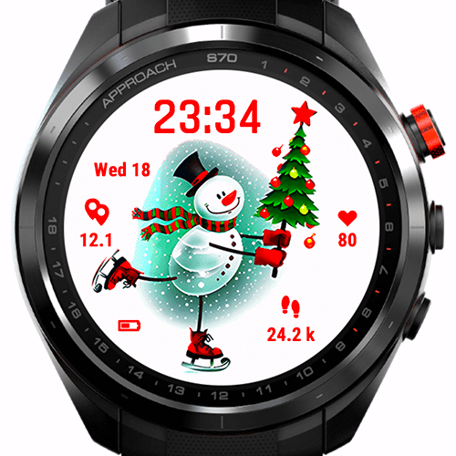 Christmas Skating Snowman G · Screenshot 0