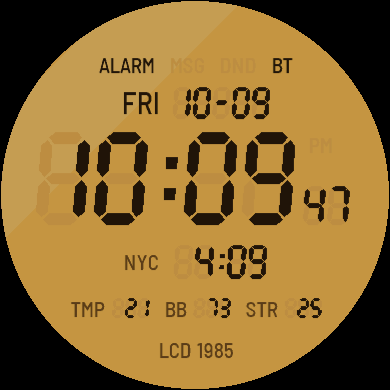 LCD 1985 Watch Face - Retro 80s Digital · Screenshot 3