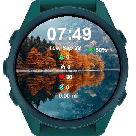 View Mountains Trees Reflected Water · Screenshot 2