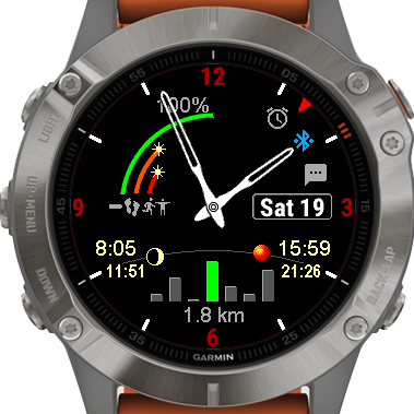 Analog Switch hybrid watch face screenshot 3