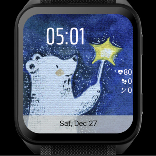 Winter Star Bear Watercolor · Screenshot 0
