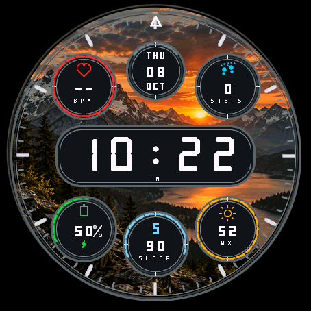 Sunset Digital AMOLED · Screenshot 0