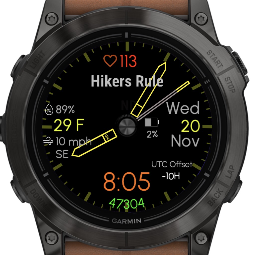 Hybrid 5 - Yellow (Garmin Wx) · Screenshot 0