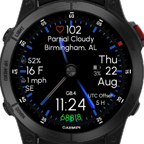 Gradient Blue (GB) - Garmin Weather (51mm) TRIAL · Screenshot 4