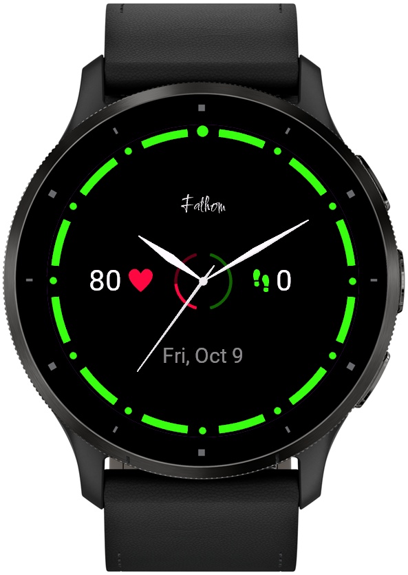 Fathom – Simple Analog Dive Watch Face · Screenshot 3