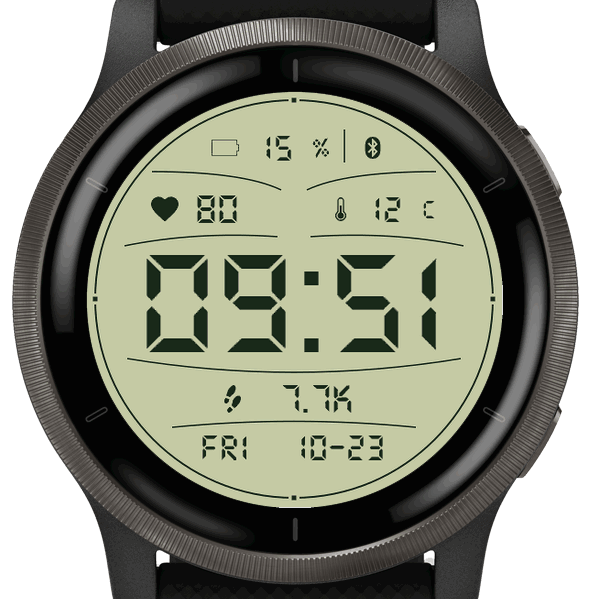Retro LCD Radial Layout · Screenshot 3