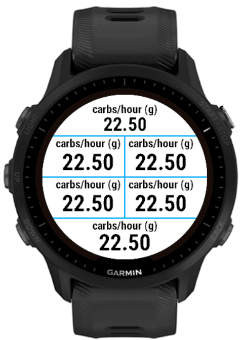 Carbs burn rate · Screenshot 0