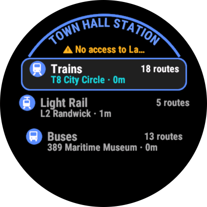Next Depart NSW Demo · Screenshot 0
