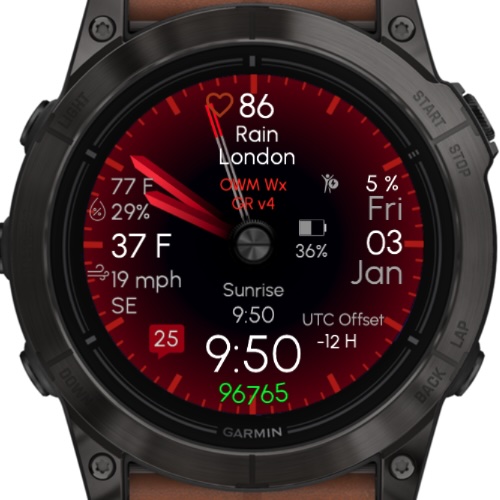 Gradient Red (OWM Weather) · Screenshot 4