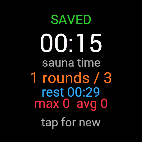 SaunaTracker · Screenshot 3