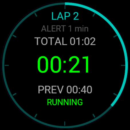 Interval Stopwatch · Screenshot 1