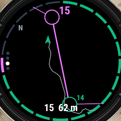 Orienteering courses from osplit.app on your wrist · Screenshot 3