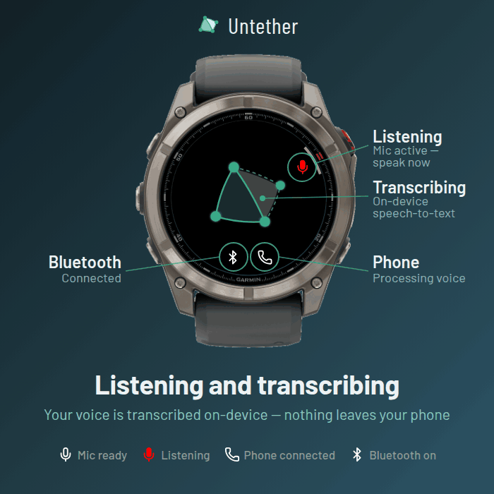 Untether Comms (Beta) - Voice Reply · Screenshot 3