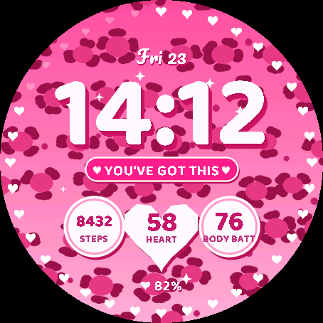 Bubblegum — Pink Glitter & Hearts · Screenshot 2