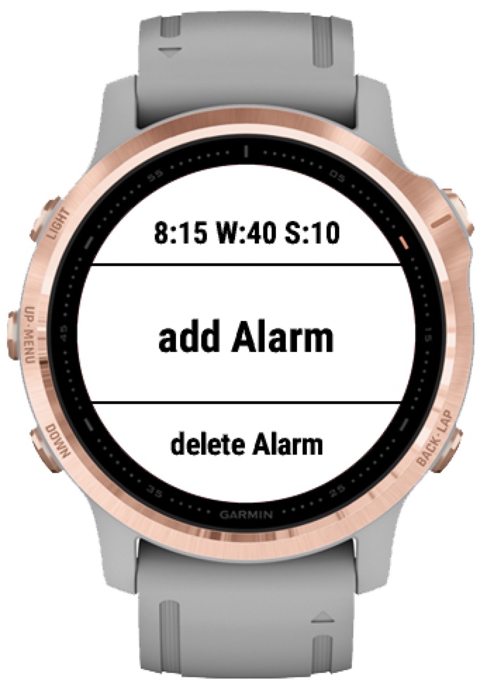 Garmin smart wake up alarm sale