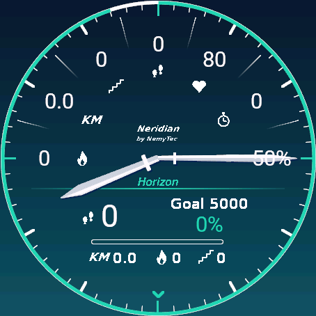 Neridian Horizon – analog watch face · Screenshot 1
