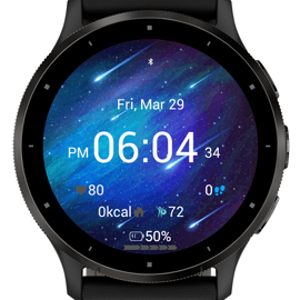 Star Drift watch face screenshot 3