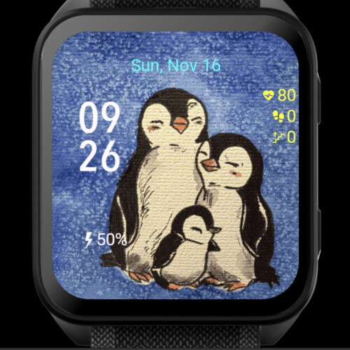 Cozy Penguin Family Watercolor · Screenshot 0
