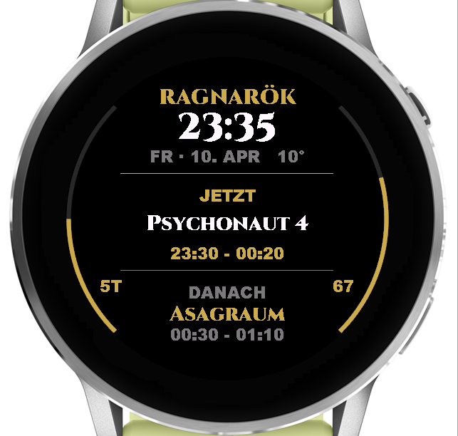 Ragnarök 2026 - Unofficial Watchface Companion · Screenshot 0