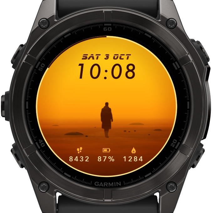 Blade Runner 2049 Orange Desert Live Watch Face · Screenshot 3