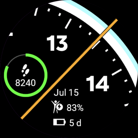 Half Time：放大的模拟表盘 · Screenshot 4