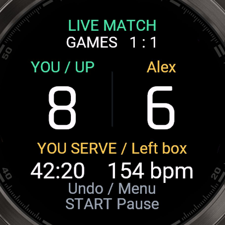 Squash Score & Fitness · Screenshot 0