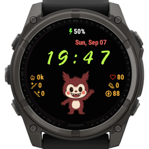 Cute Labubu Red Watch Face – Playful Cartoon · Screenshot 2
