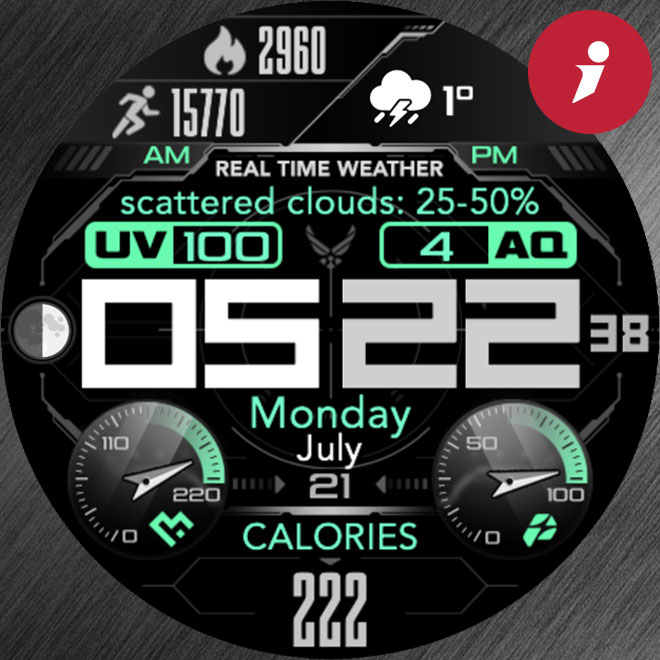 iFacer - O002 - Open Weather Map Data (OWM) · Screenshot 3