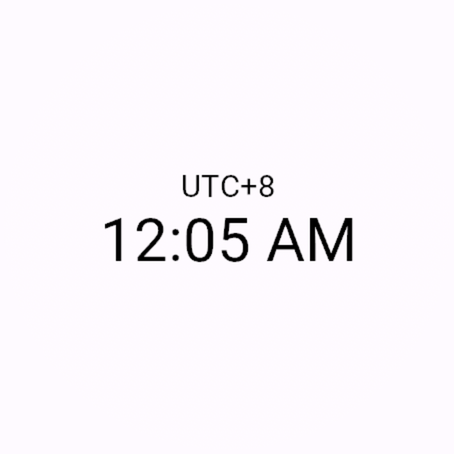 Second Time Zone - Dual Clock Field · Screenshot 0