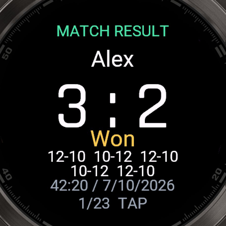 Squash Score & Fitness · Screenshot 3