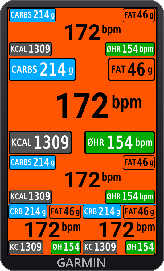 HeartrateFatCarbs Color Field · Screenshot 2