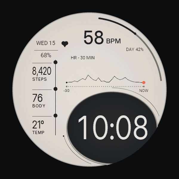 Index Dial Data Watch Face · Screenshot 1