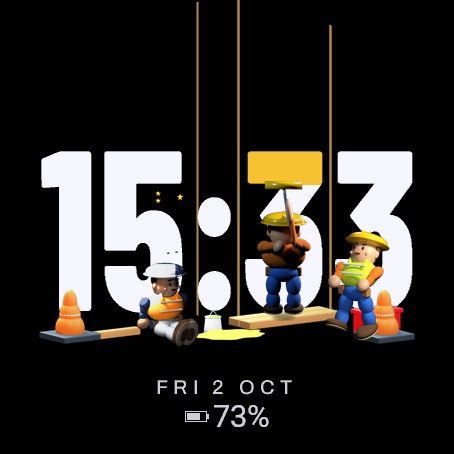 Tiny Clock Workers – Animated Construction Crew · Screenshot 3
