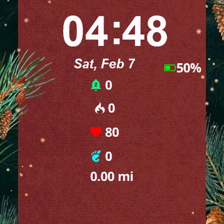 Red Christmas Card Pine · Screenshot 2