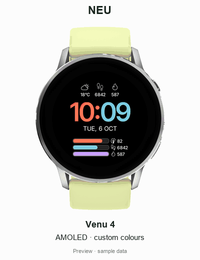 Neu — minimalist watch face · Screenshot 2
