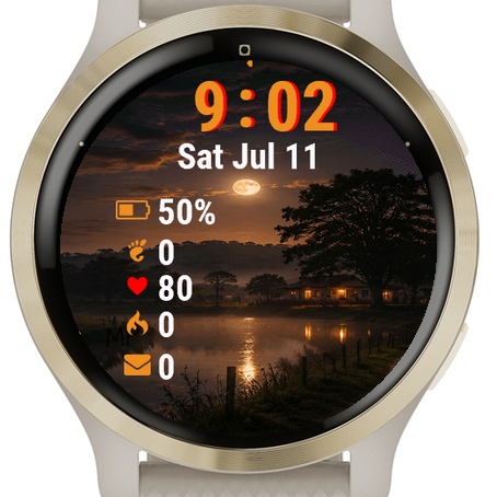 Full Moon Sky Over Body Water · Screenshot 0