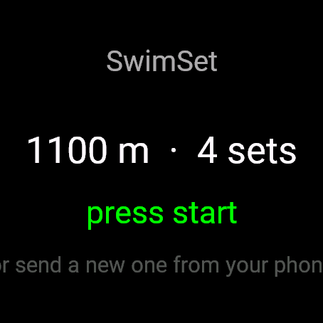 SwimSet - build & swim your set · Screenshot 0