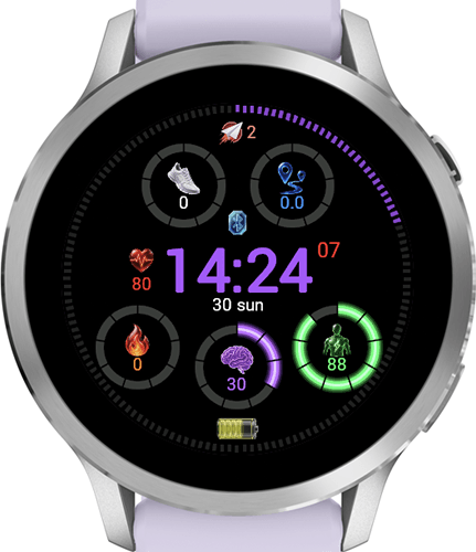 Premium AMOLED Health & Fitness Amethyst · Screenshot 0