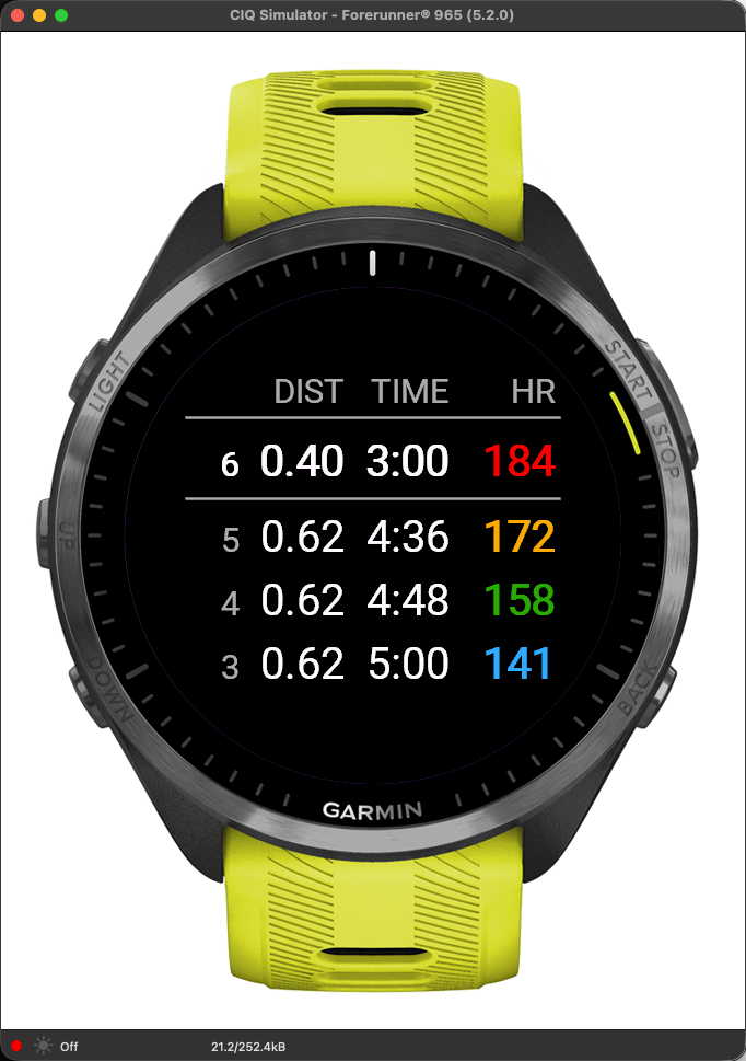 Lap Log · Screenshot 1