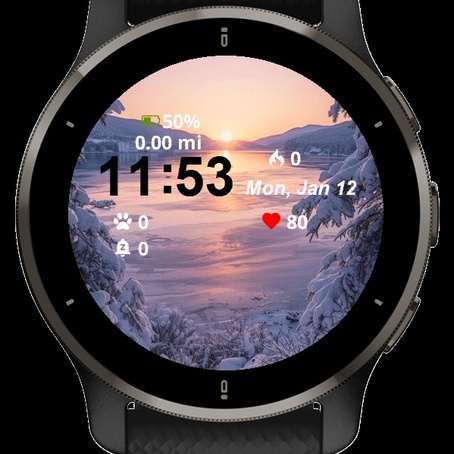 Sunset Over Frozen Lake Winter · Screenshot 2