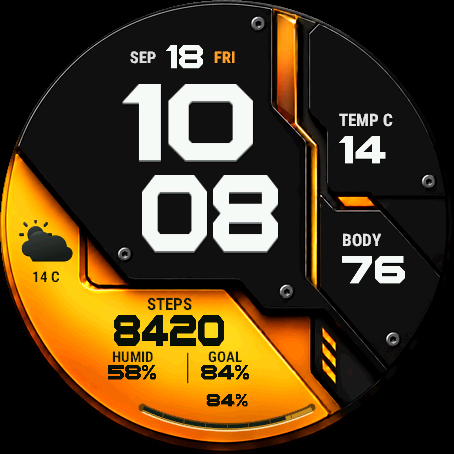 SHOT Monolith - Data Watch Face · Screenshot 3