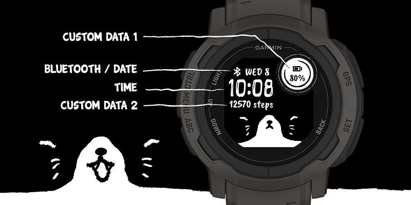 Chatte Garmin watch face